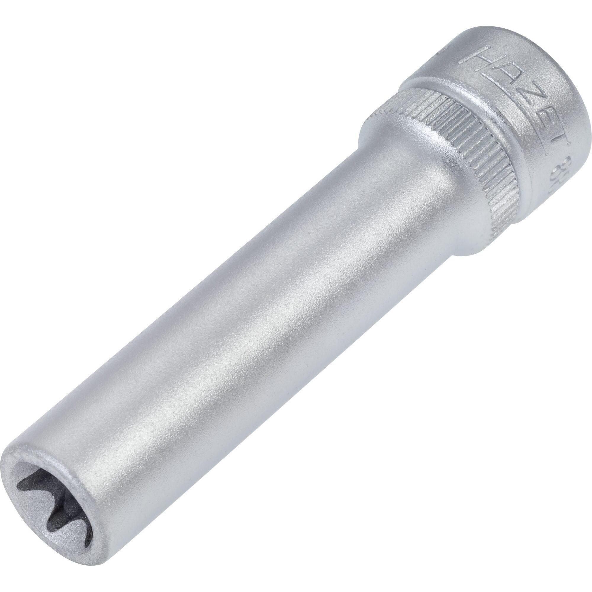 HAZET, Steckschlüssel + Stecknuss, Steckschlüsseleinsatz ∙ TORX 880LG-E10 ∙ Vierkant10 mm (3/8 Zoll) ∙ Aussen TORX Profi...