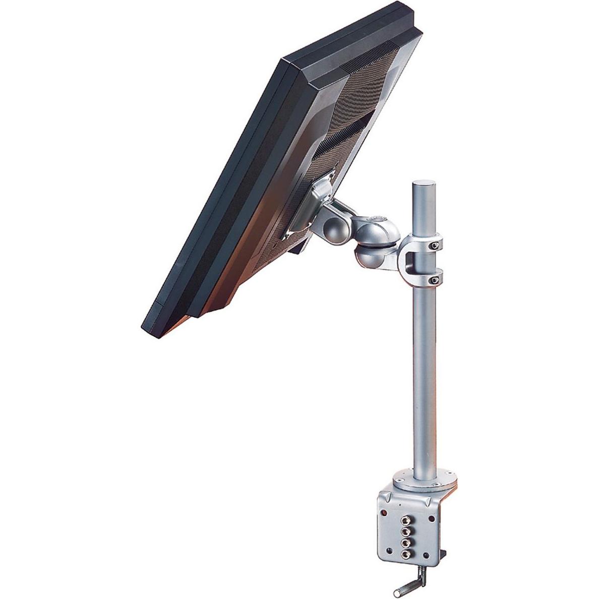 Thumbnail - Roline Single (Tisch, 32"), Monitor Halterung, Silber, Weiss