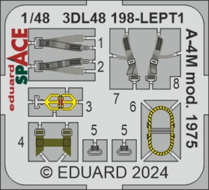 Actual product image Eduard A-4M mod. 1975 SPACE MAGIC FACTORY