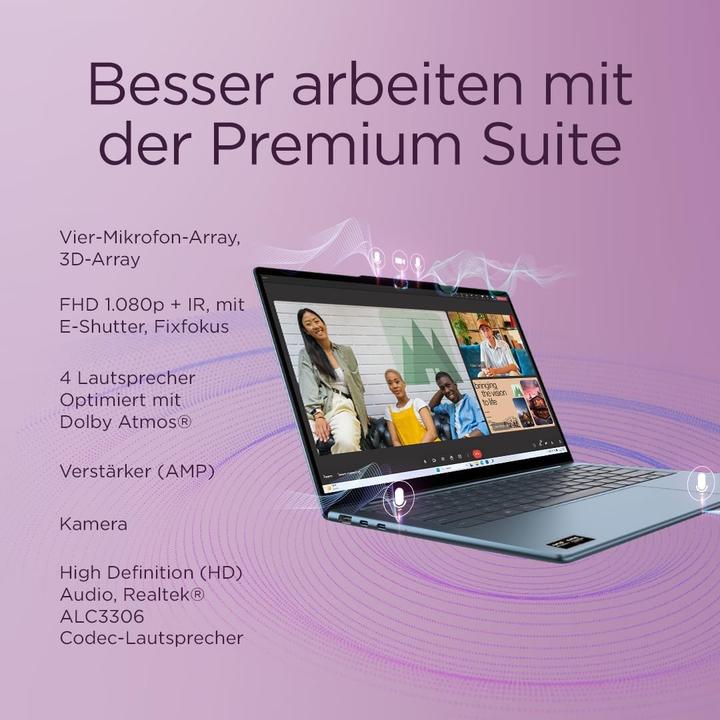 Produktbild Lenovo Yoga Slim 7 (14", 512 GB, 16 GB, DE, AMD Ryzen AI 5 340)