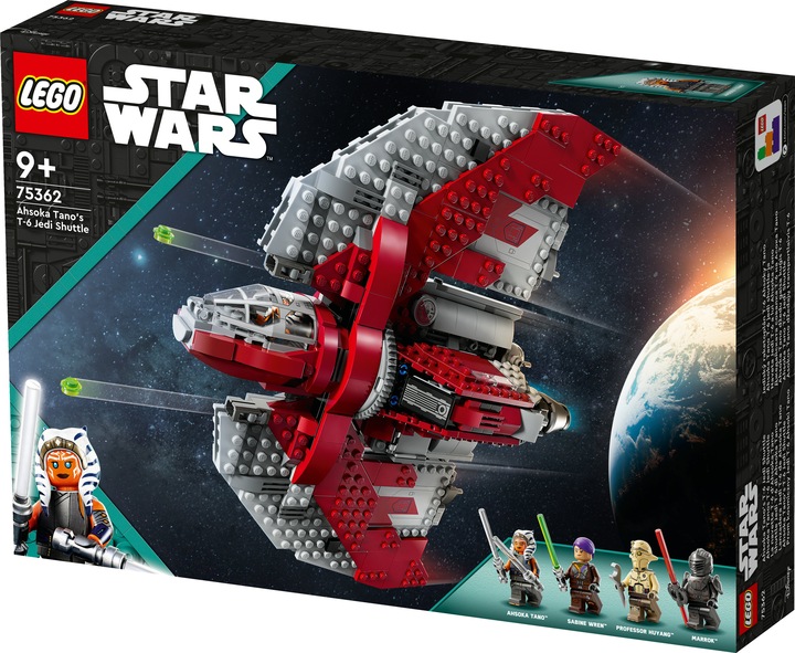 Actual product image LEGO Ahsoka Tanos T-6 Jedi Shuttle (75362, LEGO Star Wars)