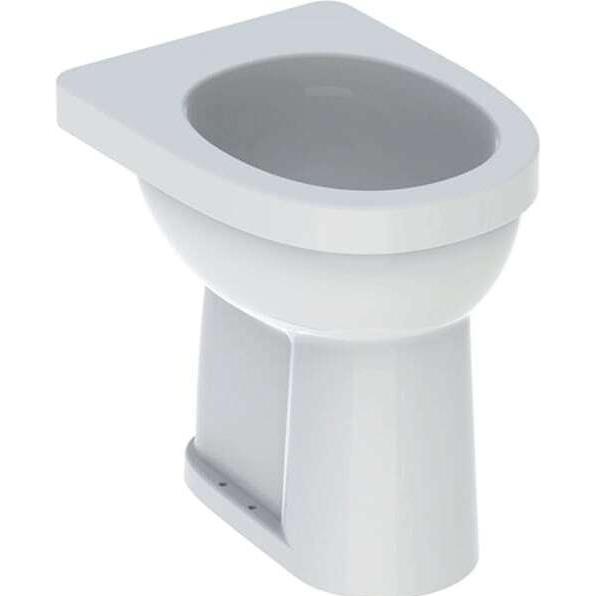 Geberit, Toilette + Bidet, Renova Nr. 1 Comfort Stand-WC Flachspüler, erhöht, barrierefrei, 6 l, bodenstehend, Abgang