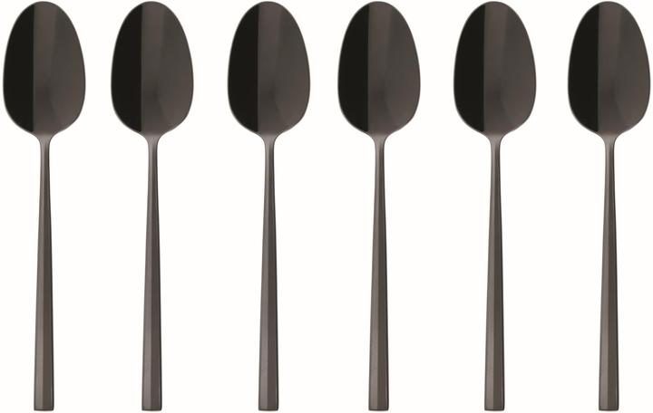 Sambonet Espresso Spoon Rock 6 pieces, Black (6 pcs., Scoops)