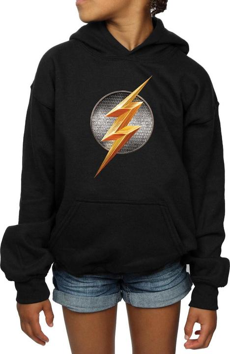 Actual product image Girls Justice League Movie Flash Emblem Hoodie (116)