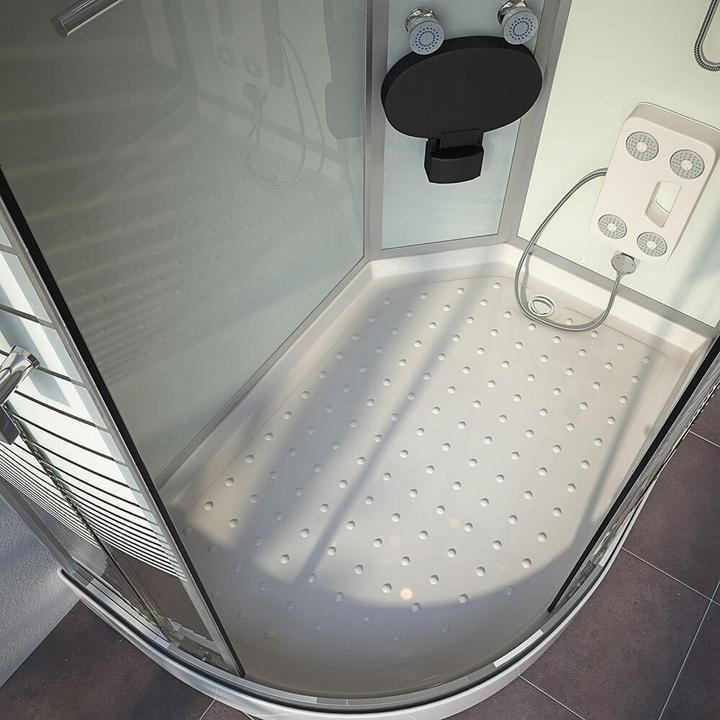 Produktbild Home Deluxe Dampfdusche mit Wasserfall Dampfsauna MANTA XL, 120x80x220cm - Links