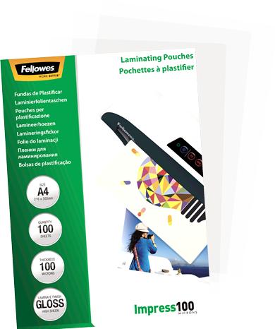 Image du produit Fellowes Mentions légales 100 (A4, 100 pièce(s), 100 µm)