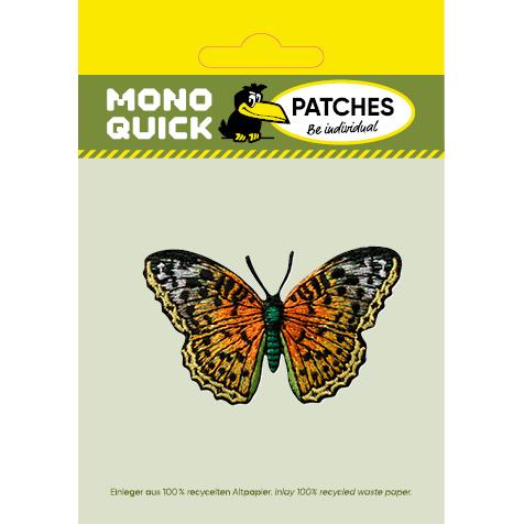 Thumbnail - Mono Quick Schmetterling Orange Glitzer, Applikationen, Orange