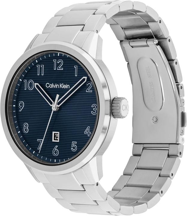 Image du produit Calvin Klein Montre à quartz trois aiguilles minimaliste pour homme avec bracelet en acier inoxydable (Montre pilote, 42 mm)