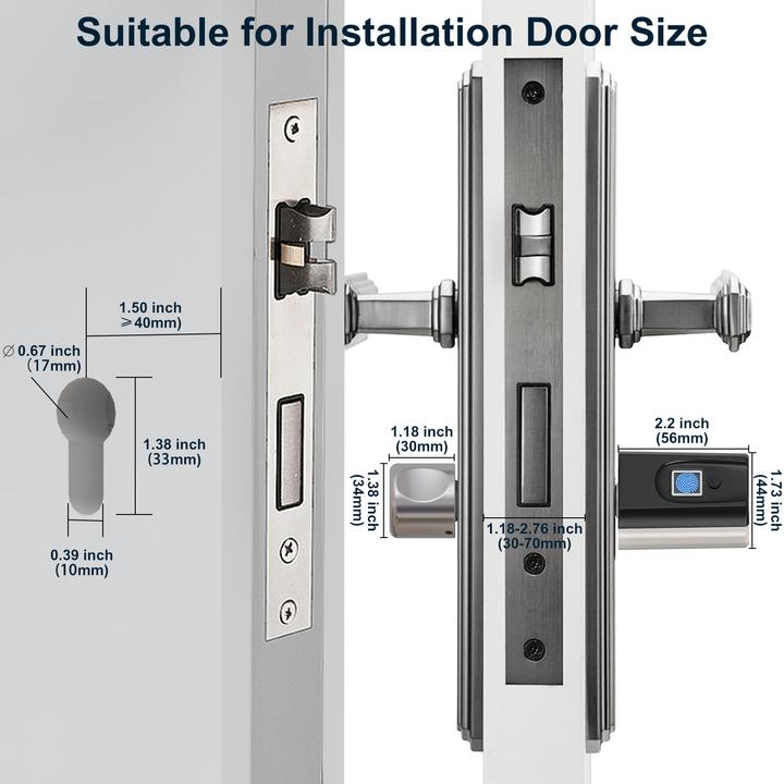 Actual product image Welock SECBN51 (Bluetooth, Fingerprint, Key card, Smartphone)