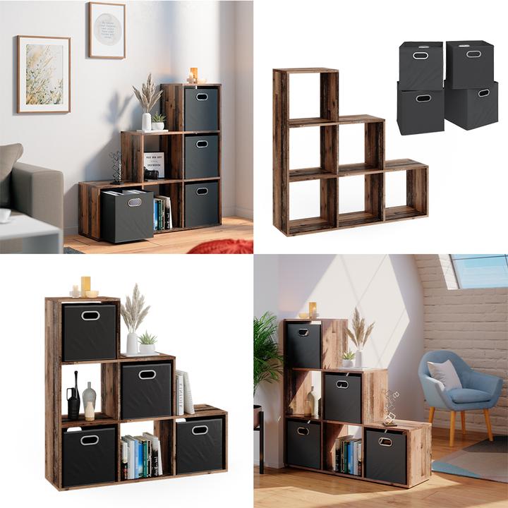 Produktbild Vicco Treppenregal (105 x 29 x 107.50 cm)