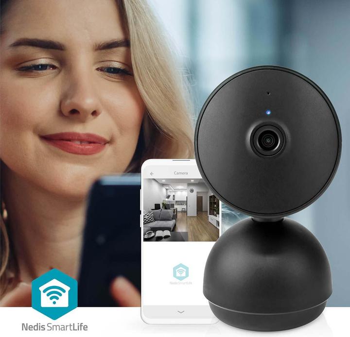 Image du produit Nedis Caméra d'intérieur SmartLife Wi-Fi - Noir (1920 x 1080 Pixels)