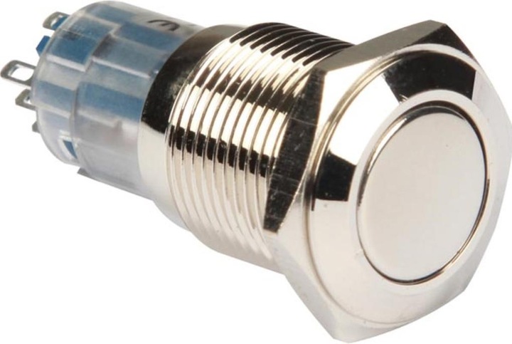 Produktbild Velleman Round Metal Switch Dpdt 2No 2Nc