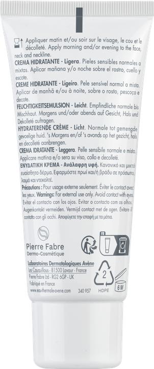 Actual product image Avène HYDRANCE moisturising emulsion (40 ml, 24h cream, SPF 30)