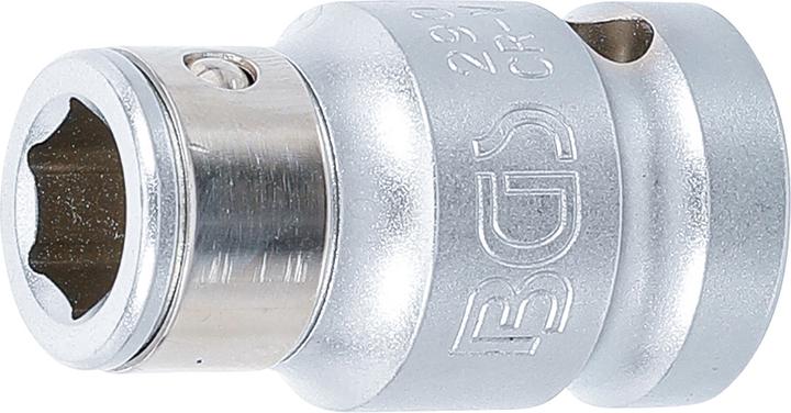 Actual product image BGS Bit Adaptor with retaining Ball 12.5 mm (1/2") Drive internal Hexagon 10 mm (3/8") (10 mm (3/8"), 12.5 mm (1/2"))