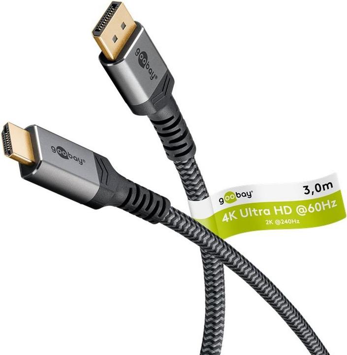 Image du produit Goobay DisplayPort – HDMI (3 m, HDMI, DisplayPort, 2.0)