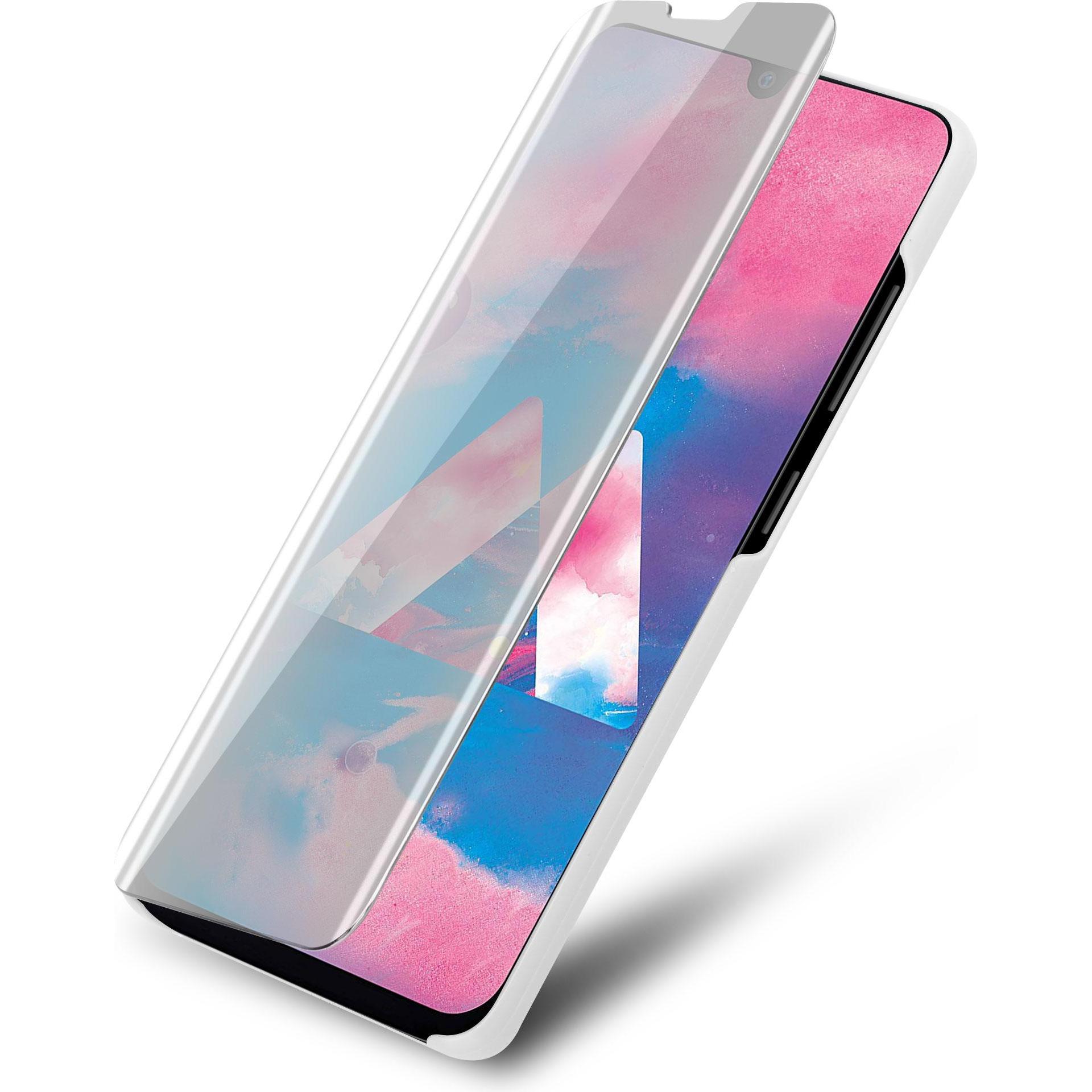 Thumbnail - Cadorabo Book Smart View Spiegel Cover (Samsung Galaxy M30, Samsung Galaxy A40s), Smartphone Hülle, Silber