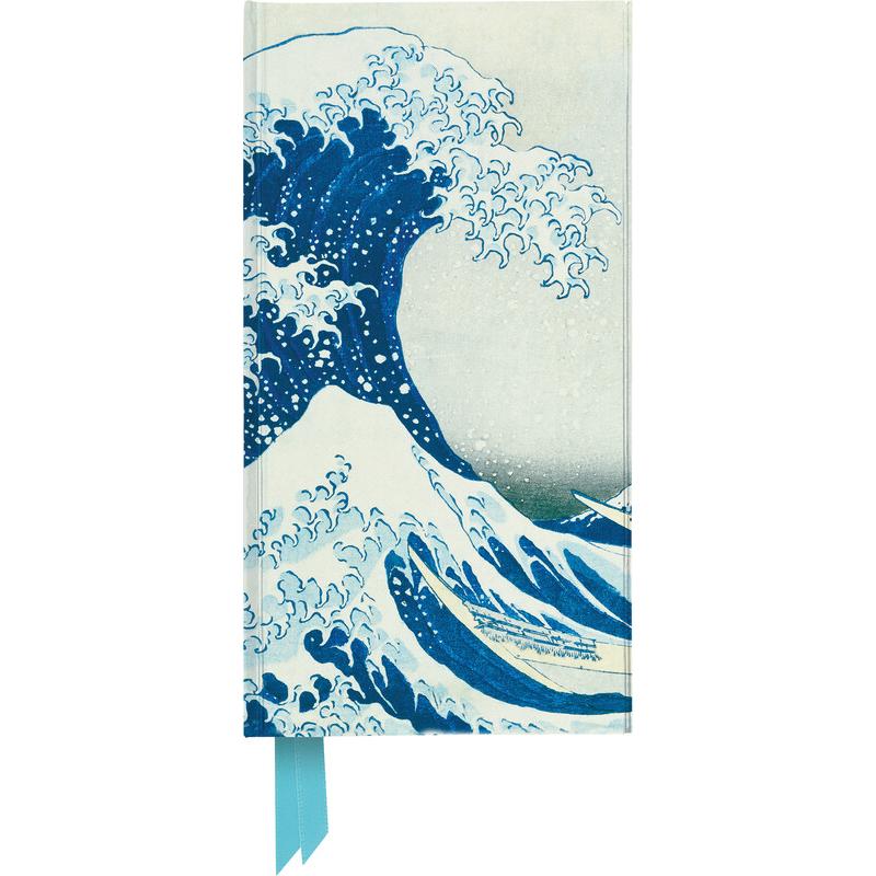 Thumbnail - Browntrout Verlag, Heft + Block, Hokusai: The Great Wave (Foiled Slimline Journal) (Liniert, Harter Einband)