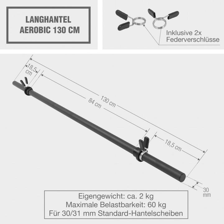 Actual product image Gorilla Sports Aerobic Barbell