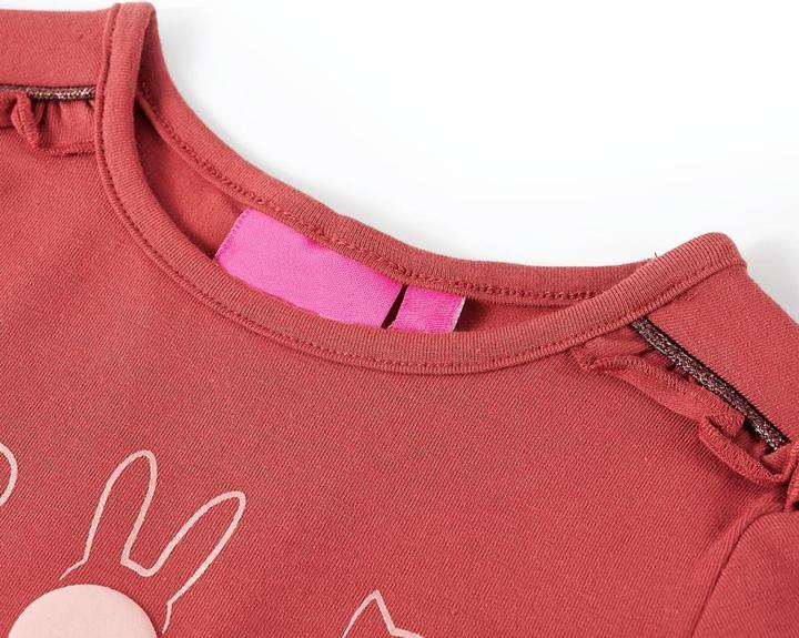 Immagine prodotto vidaXL Camicia da bambino a maniche lunghe rosa scuro 140,Materiale: 95 % cotone (140)