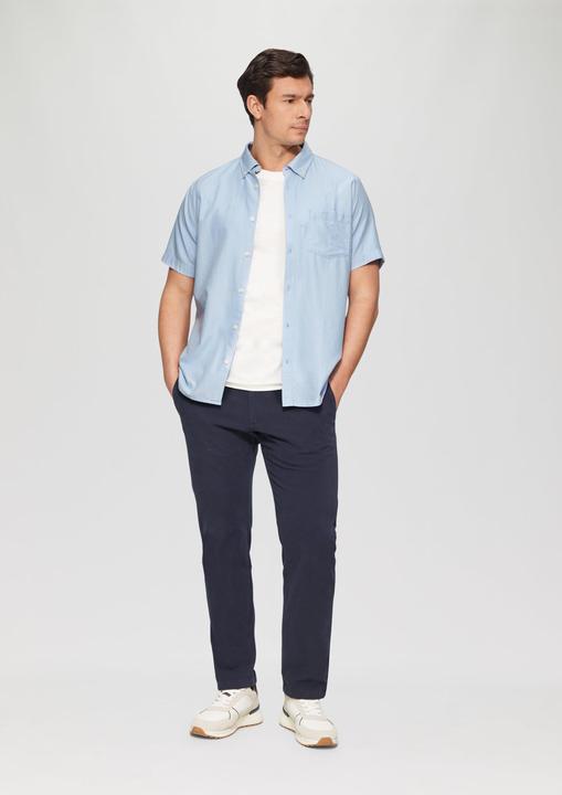 Actual product image S.Oliver Hemd Regular Fit: Kurzarm-Hemd aus Lyocellmix mit Button-Down-Kragen (S)