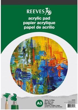 Produktbild Winsor & Newton Reeves acrylic pad A3 190g 15 pages (A3)