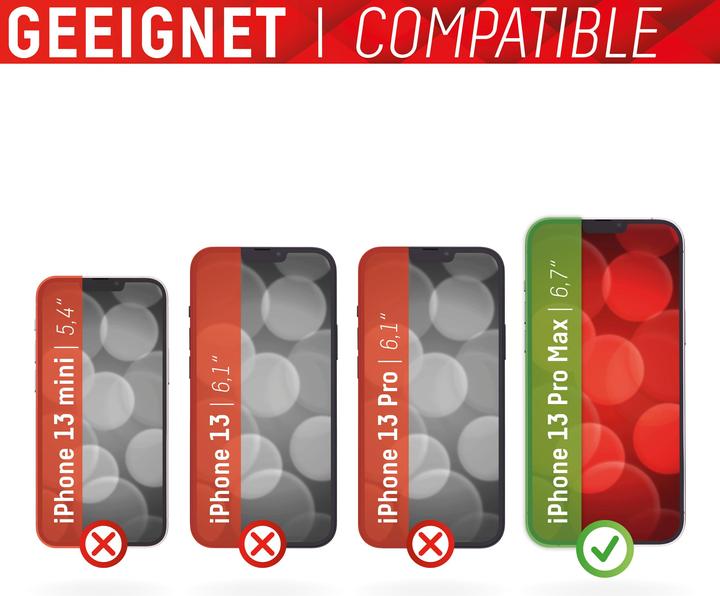 Produktbild Displex Full Cover Panzerglas (1 Stk., Apple iPhone 13 Pro Max)