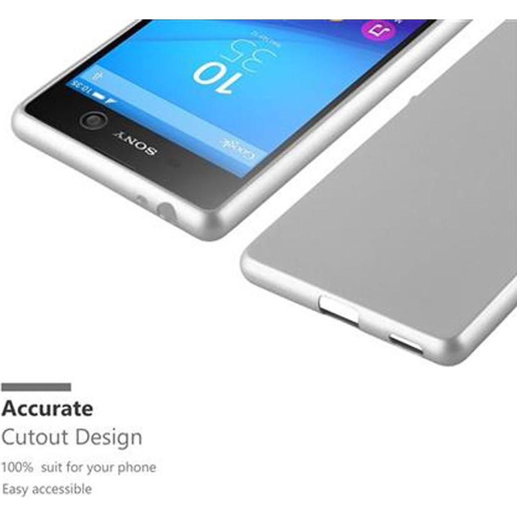 Thumbnail - Cadorabo TPU Matt Metallic Cover (Sony Xperia M5), Smartphone Hülle, Silber