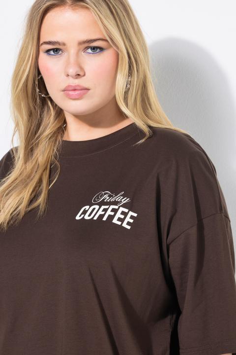 Actual product image Studio Untold T-Shirt, oversized, Coffee-Rückenprint (46, 48)