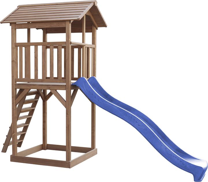 Actual product image Axi Beach Tower Play Tower Brown - Blue Slide