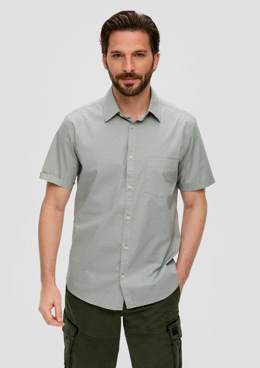 Produktbild S.Oliver Hemd Slim: Kurzarmhemd aus Baumwollstretch (S)