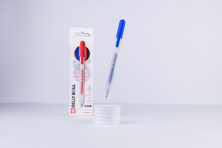 Productafbeelding Sakura Gelly Roll Retractable Classic Gelschreiber transparent 0,4 mm, Schreibfarbe: farbsortiert, 3 (Blauw, Rood, Zwart, 3x)