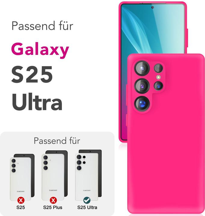 Produktbild Nalia Phoenix - Abwischbare Flüssigsilikon Hülle - Easy Clean Liquid Silicone Cover (Samsung Galaxy S25 Ultra)