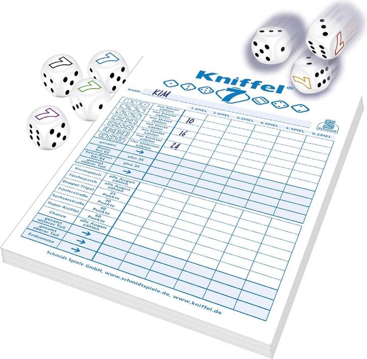 Immagine prodotto Schmidt Spiele Kniffel 7 (d) (Tedesco)