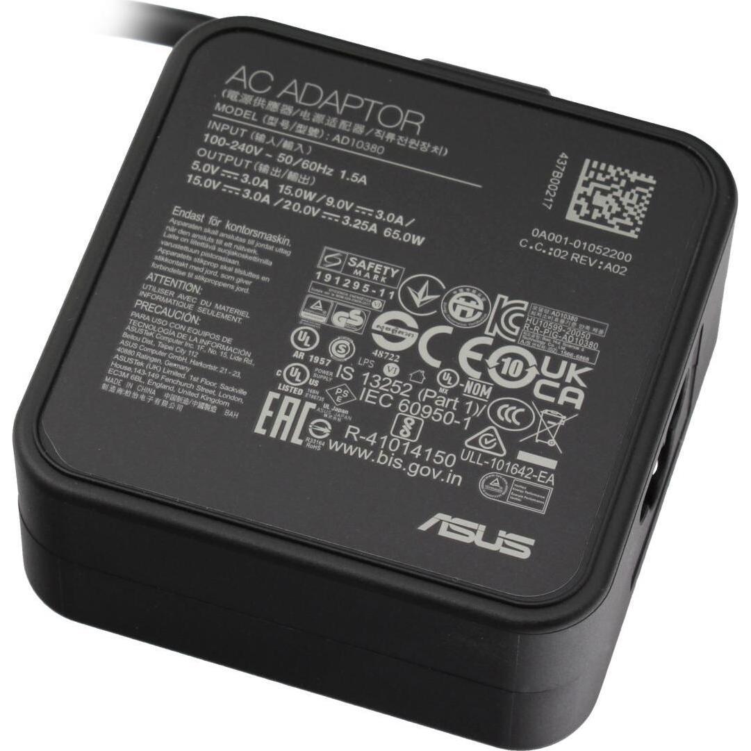 ASUS 0A001-01620300 (65 W), Notebook Netzteil, Schwarz