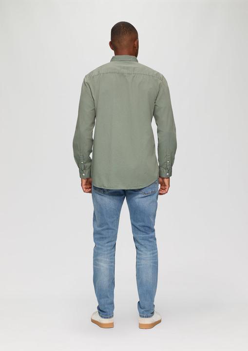Produktbild S.Oliver Hemd Garment Washed Hemd mit Logo-Stickerei (XS)