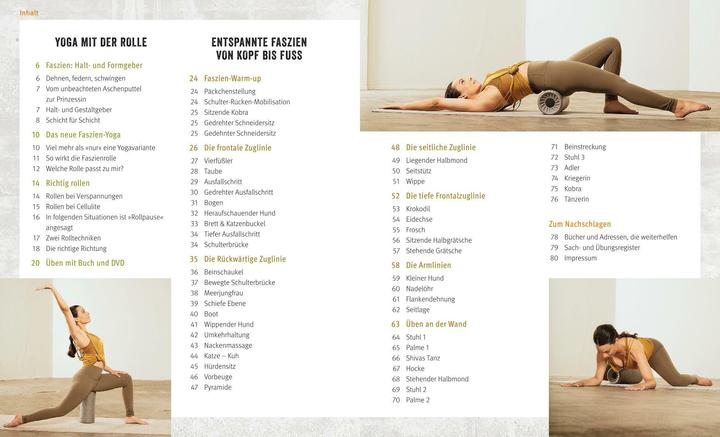 Produktbild Yoga mit der Faszienrolle (Deutsch, Amiena Zylla, 2018)