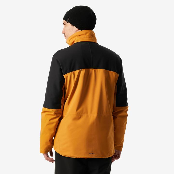 Produktbild Wedze Skijacke Herren wasserdicht und strapazierfähig - 500 camel/schwarz (XXL)