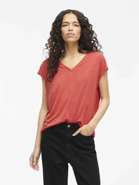 Produktbild Vila VIMODALA V-Ausschnitt Oberteil mit kurzen Ärmeln (L)