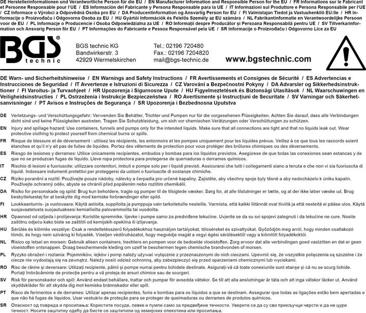 Produktbild BGS Umfüllpumpe