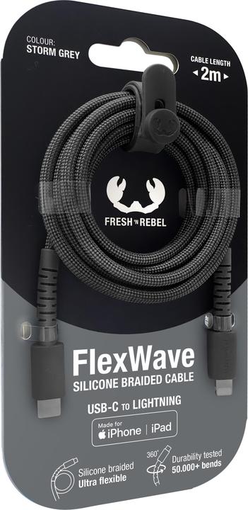 Actual product image Fresh'N Rebel Fresh 'n Rebel USB-C to Lightning Grey (2 m, 30 W)