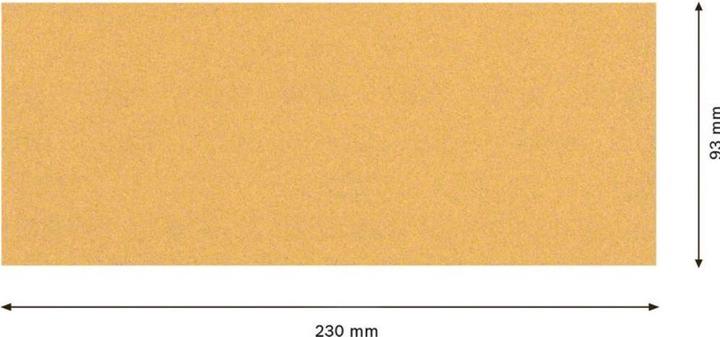 Image du produit Bosch Professional Zubehör EXPERT C470 Schleifpapier ohne Löcher für Schwingschleifer, 93 x 230 mm, G 100, 10-tlg. (100)