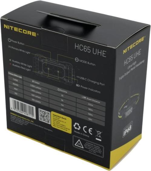 Immagine prodotto Nitecore HC65 UHE (2000 lm)