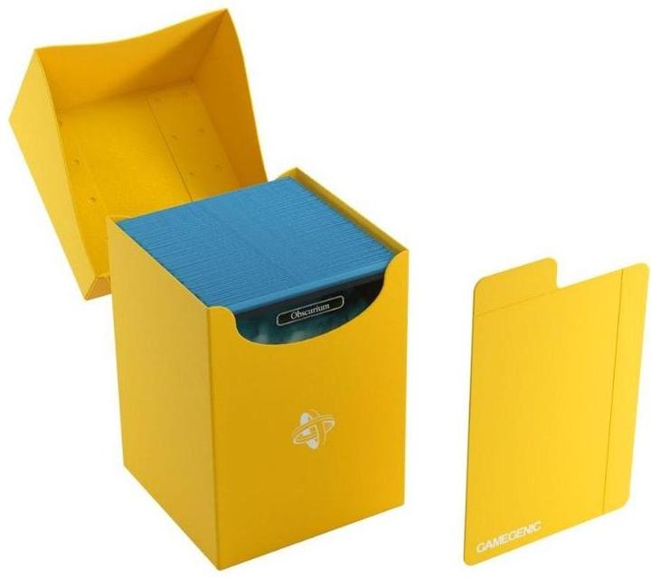 Actual product image Gamegenic GGS25039ML - Deck Holder 100+ Yellow Card Box