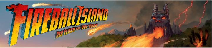 Actual product image Restoration Games ASMD0020 - Fireball Island - The Curse of Vul-Khan, board game, ages 7+ (DE edition) (German)