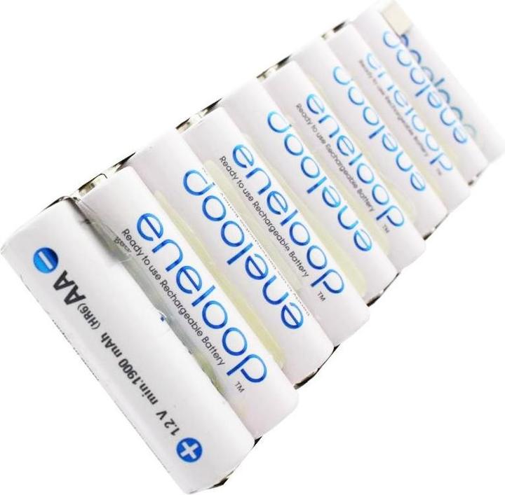 Sanyo Akku Eneloop 12 Volt AkkuPack mit Lötfahnen (10 pcs., 2000 mAh, Rechargeable battery)