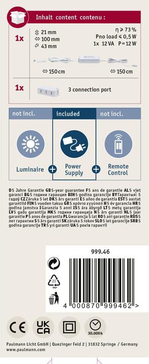 Produktbild Paulmann Clever Connect Trafo
