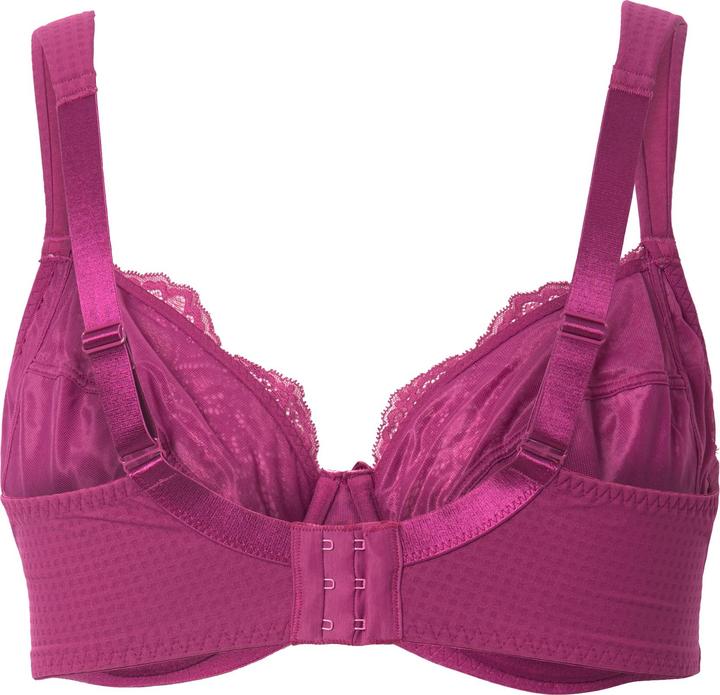 Produktbild Ulla Popken Bügel-BH, Jacquard, Spitze, Softcups, Cup B - G (90 F)