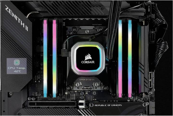 Image du produit Corsair Vengeance RGB Pro SL (2 x 16GB, 3200 MHz, RAM DDR4, DIMM)