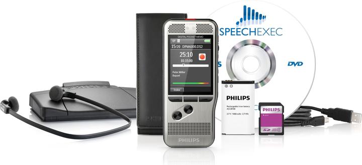 Immagine prodotto Philips Set di dettatura e riproduzione Pocket Memo DPM6700