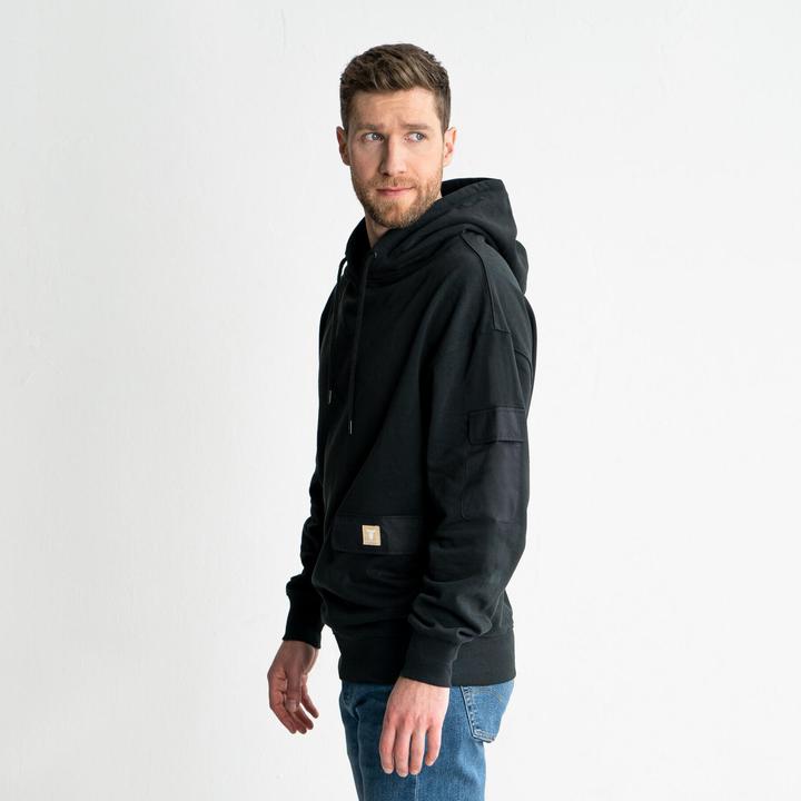 Produktbild Stier Heavy Hoodie Functional Pocket organic cotton S Black (S)